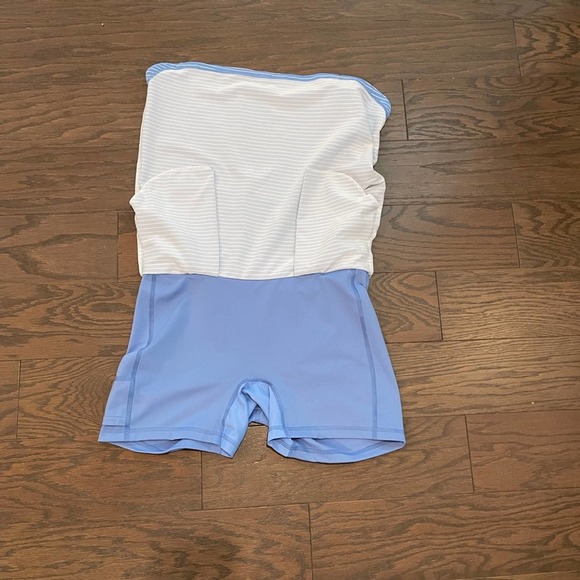 Peter Millar Golf Skort Blue White Striped Polyester SZ Small - Picture 5 of 8